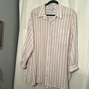 Striped button up shirt